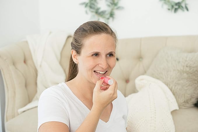 Mambino Organics Kissable Lip Balm, Moisturizing Glossy Vegan Lips, Juicy Red Grapefruit, 7 g-VivaGrace Women