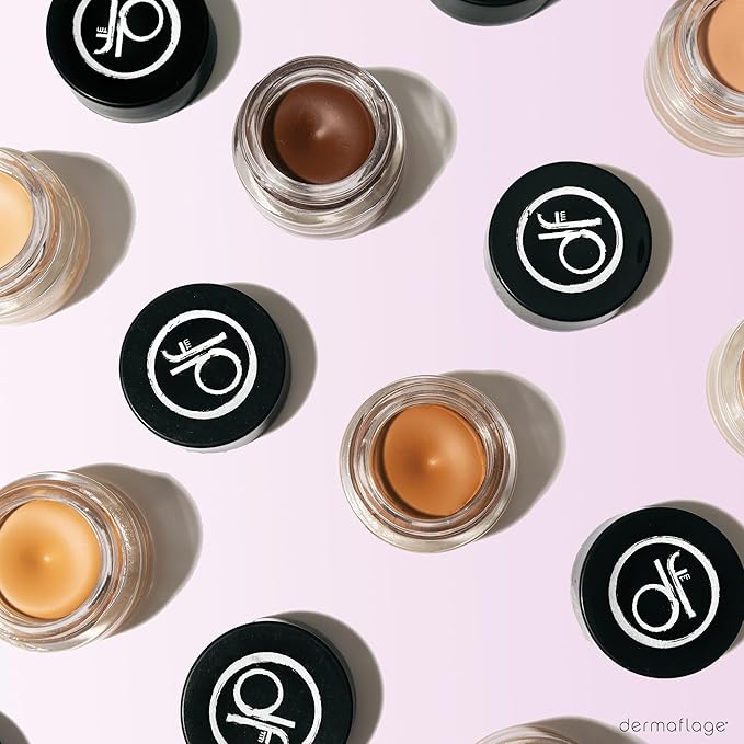 Dermaflage Full Coverage Concealer Cream, Tan, 11 Versatile Shades, Waterproof, Non-Greasy, Matte Finish, Conceals Acne, Dark Circles, Blemish Spots, Tattoos, Bruises, Scars-VivaGrace Women