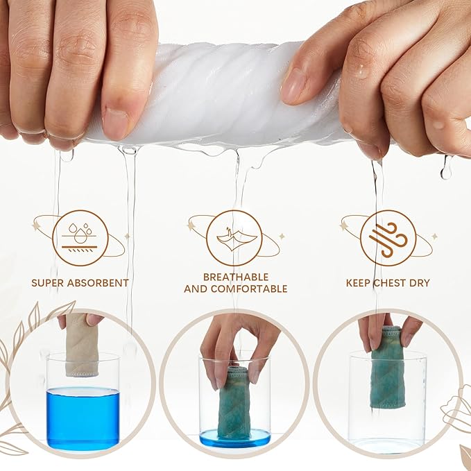 Cotton Tummy Liners and Bra Liners Set for Sweat Rash Skin Folds Plus Size Women Sweating Supplies-VivaGrace Women