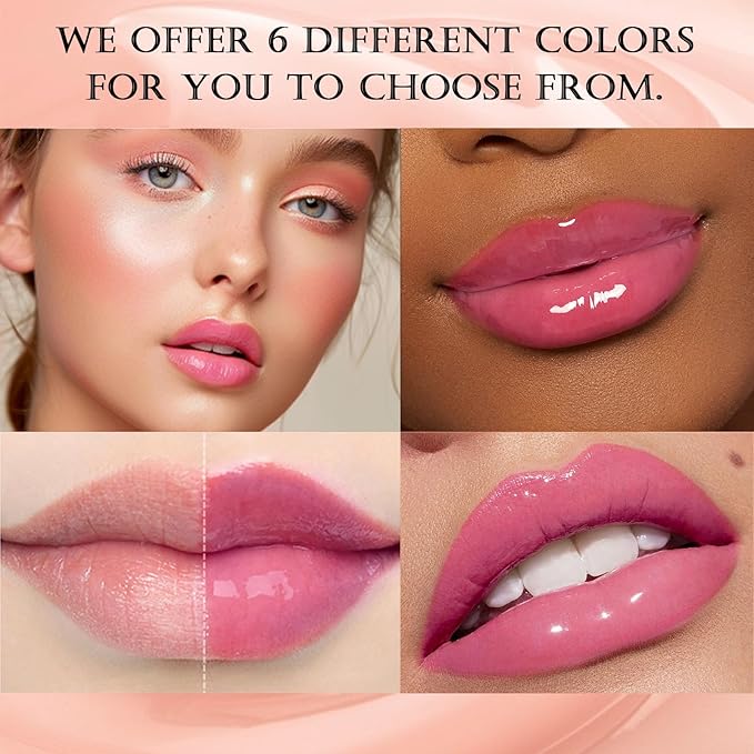 DAGEDA Tinted Lip Balm, Moisturizing Magic Color Changing Lipstick, Soothing Hydrating Lip Balm Tinted, Glossy Lip Plump Gloss Butter Balm, Lightweight, Non-Greasy, 06-VivaGrace Women