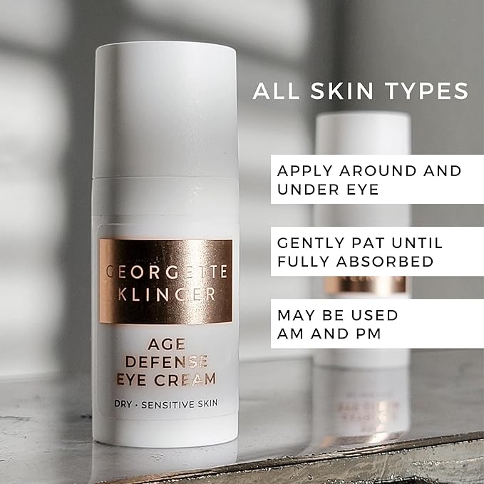Georgette Klinger Age Defense Eye Cream – Rich Eye Balm: Lifts and Firms for Youthful Appearance, With 5 Botanical Oils to Hydrate while Diminishing Fine Lines and Wrinkles – 1/2 oz-VivaGrace Women