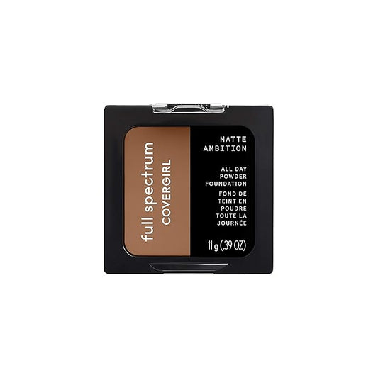 COVERGIRL Matte Ambition, All Day Powder Foundation, Tan-deep Cool, 0.38 Ounce-VivaGrace Women