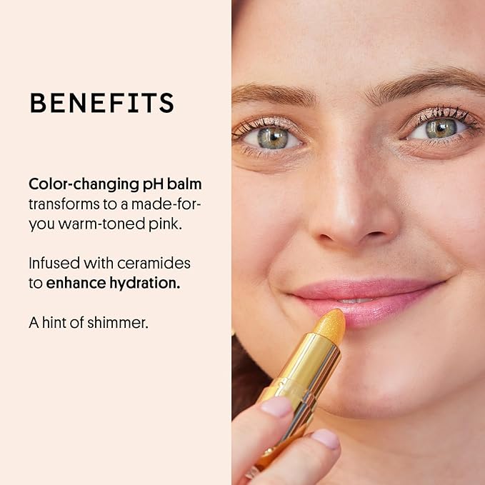 Winky Lux Citrine Balm, pH Lip Balm, Color Changing Lipstick and Tinted Lip Balm, Vegan & Cruelty Free Lip Balm, Hydrate & Plump, Sheer Pink Lipstick, Citrine-VivaGrace Women