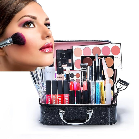 Professional All In One Makeup set, Cosmetic, Makeup kits for teenagers 14-16, Makeup kit for women full kit, Include Eyeshadow Palette Lipstick Eyebrow Pencil Brush(34pcs)-VivaGrace Women