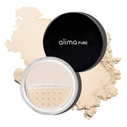 Alima Pure Matte Foundation Loose Mineral Powder Foundation Makeup, Loose Powder Makeup Oil Free Talc Free Powder, Natural Makeup Mineral Foundation Full Coverage Natural Foundation Powder .15 oz/4.5g-VivaGrace Women