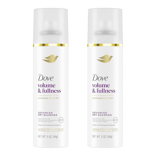 Dove Dry Shampoo for 2 Count for Oily Hair Volume & Fullness for Refreshed Hair 5 oz-VivaGrace Women