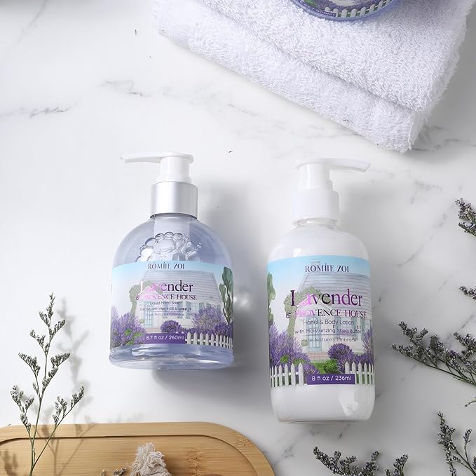 Liquid Hand Soap with Gift Box - Lavender Rosemary- 260ml/ 8.7 fl.oz