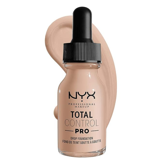 NYX PROFESSIONAL MAKEUP Total Control Pro Drop Foundation, Skin-True Buildable Coverage - Porcelain-VivaGrace Women