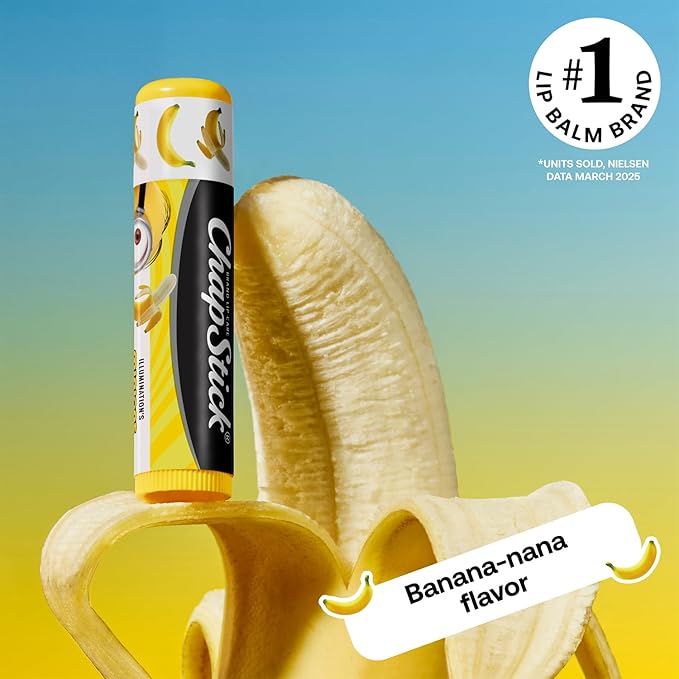 ChapStick Bulk Lip Balm, Minions Banana-Nana (36 Sticks), Party Favors for Kids, 0.15 Oz Ea-VivaGrace Women