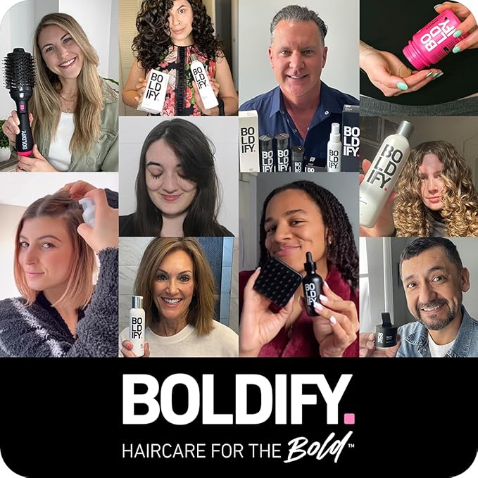 BOLDIFY Four Ended Hairline Powder Brush - Precision Hair Makeup Brush Set with Sponge Tip for Seamless Blending - Ideal as a Hair Concealer/Contour, Root Touch Up-VivaGrace Women