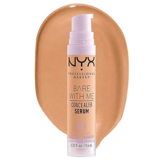 NYX PROFESSIONAL MAKEUP Bare With Me Concealer Serum, Up To 24Hr Hydration - Medium Golden-VivaGrace Women