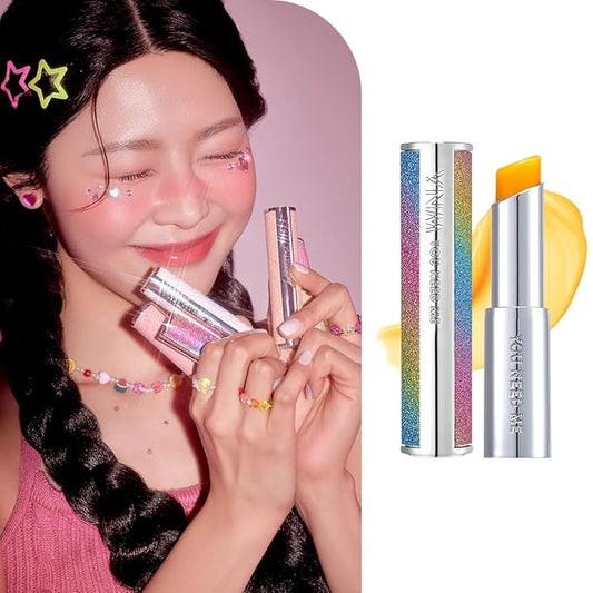 Rainbow Honey Lip Balm (+4 colors) Color-Changing, Non-Sticky, K-beauty, Korea Olive Young Awards Winner, High-Shine,Comfortable, tinted Lipbalm, moisturize with Manuka Honey-VivaGrace Women