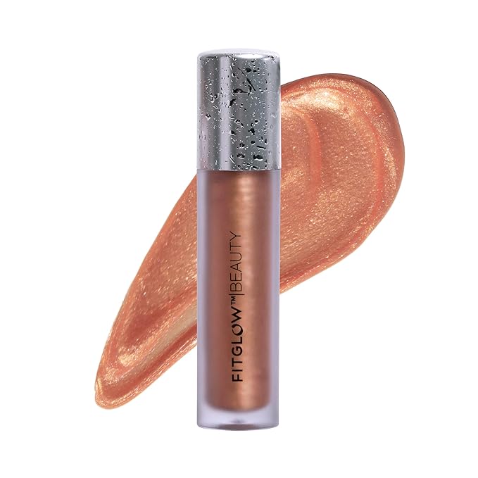 FITGLOW Beauty Lip Colour Serum | Hydrating Lip Gloss | Plumping Anti-Aging Lip Treatment | Natural Shine with Pomegranate Sterols & Collagen | Buildable Color for Dry Chapped Lips | Rosé- 10g-VivaGrace Women