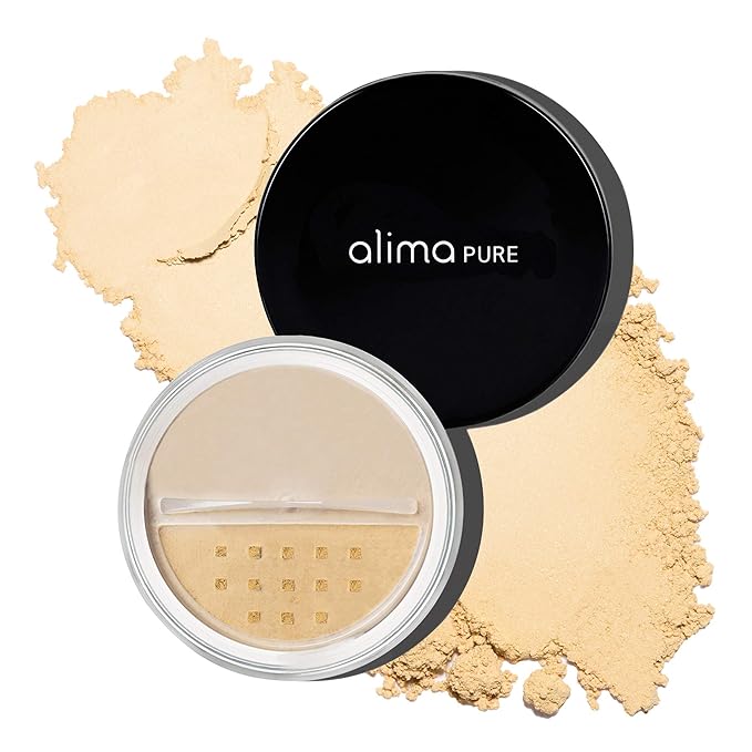 Alima Pure Matte Foundation Loose Mineral Powder Foundation Makeup, Loose Powder Makeup Oil Free Talc Free Powder, Natural Makeup Mineral Foundation Full Coverage Natural Foundation Powder .15 oz/4.5g-VivaGrace Women