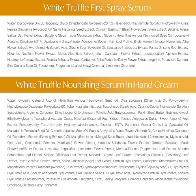 d'Alba All About Korean Skin Care, Gift Set for White Truffle First Spray Serum & Nourishing Hand Cream, Perfect for Mothers Day Gift-VivaGrace Women