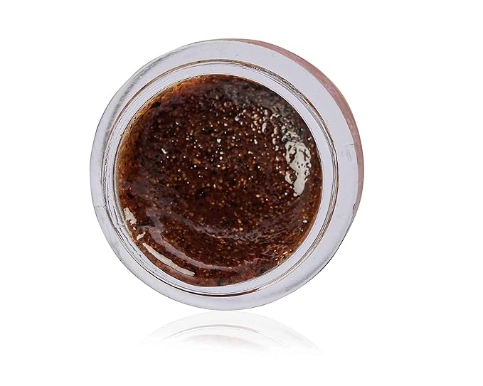 ROOTS AND HERBS Ayurvedic Cacao & Manjistha Cane Sugar Lip Scrub 100% Vegan, No-Paraben, No-SLS, No-Sulphate & Natural Treatment Exfoliator for Dark, Dry, Chapped Smooth & Brighter Lips (15gm/0.53oz)-VivaGrace Women