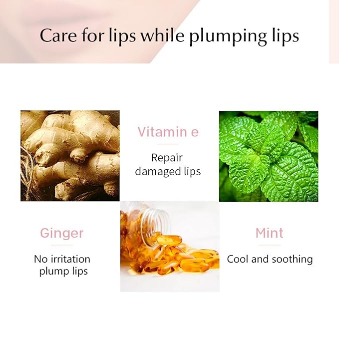 4Pcs Lip Plumper Set,Lip Plumper,Natural Lip Plumper kit,Day and Night Lip Plumper-VivaGrace Women