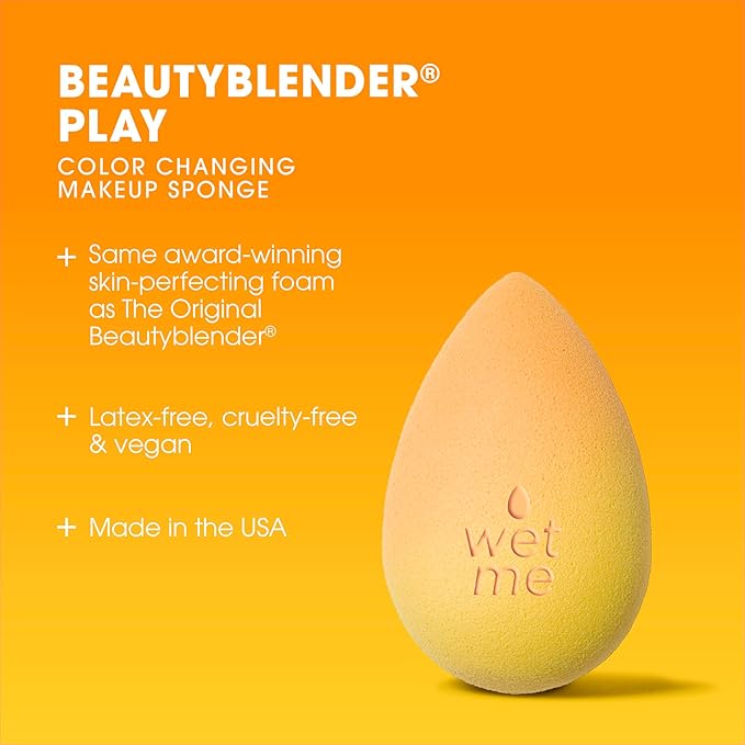Beautyblender® | Beam Color Changing Beauty Blender Makeup Sponge, Super-Soft Foam Easily Blends Foundations & Creams, Made in USA, Reusable, Washable, Streak Free Application, Heat Activated-VivaGrace Women