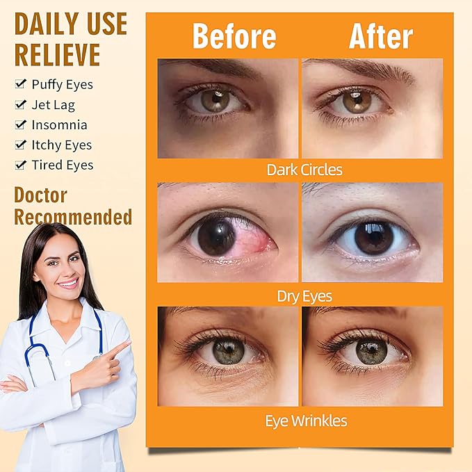 Serfeymi 22 Packs Steam Eye Masks Self Heating Warm Eye Mask, Disposable Eye SPA Heated Eye Mask for Sleeping, Relieve Eye Fatigue, Gifts Mother's Day -Unscented(11PCS)+ Chamomile(11PCS)-VivaGrace Women