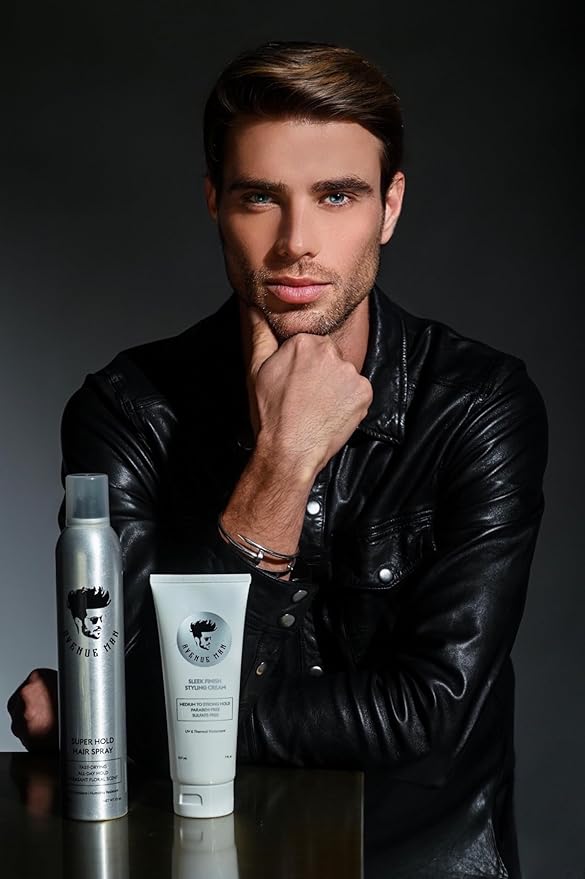 Avenue Man Sleek Finish Cream - 7 oz - Hair Styling Cream for Men with Acai & Soy Protein - Hair Putty for Smooth Control & Structure - Hair Paste for Men for Textured, Slick Back or Classic Looks-VivaGrace Women