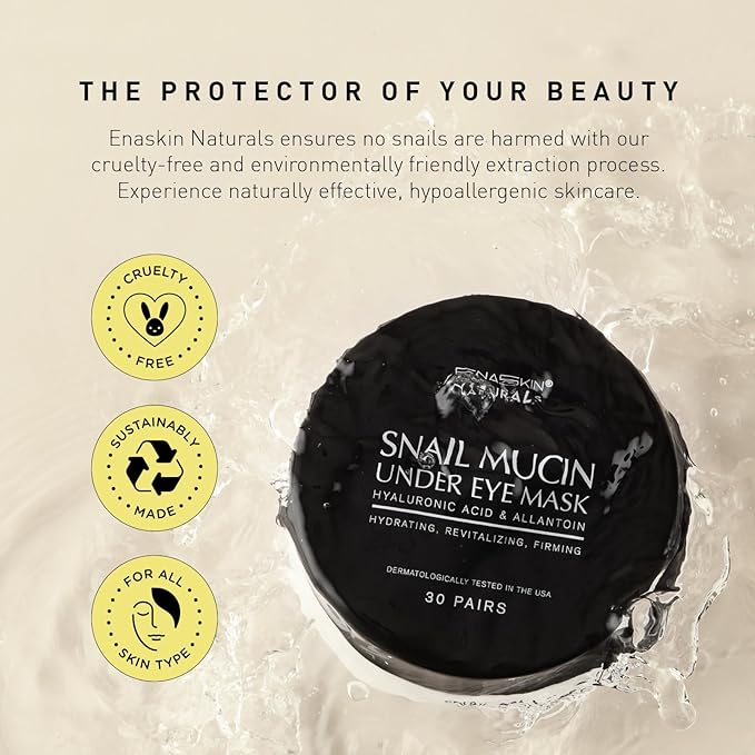 Under Eye Patches for Dark Circles: Snail Mucin Gel Masks for Puffiness Undereye Bags Wrinkles - Instant Brightening Moisturizing Skin Treatment Pads - Gift for Men and Women, 30 Pairs (White)-VivaGrace Women