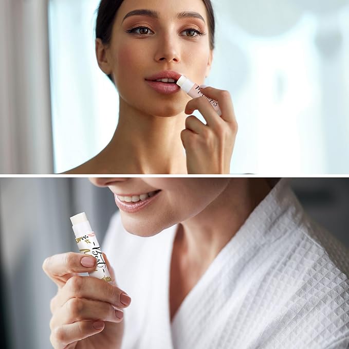 Dunzy 50 Pcs Mother's Day Lip Balm in Bulk Gift Set Moisturizing Lip Moisturizer Party Favors with Assorted Fruit Flavors for Best Mom Women Dry Chapped Lips Mother's Day Gifts-VivaGrace Women