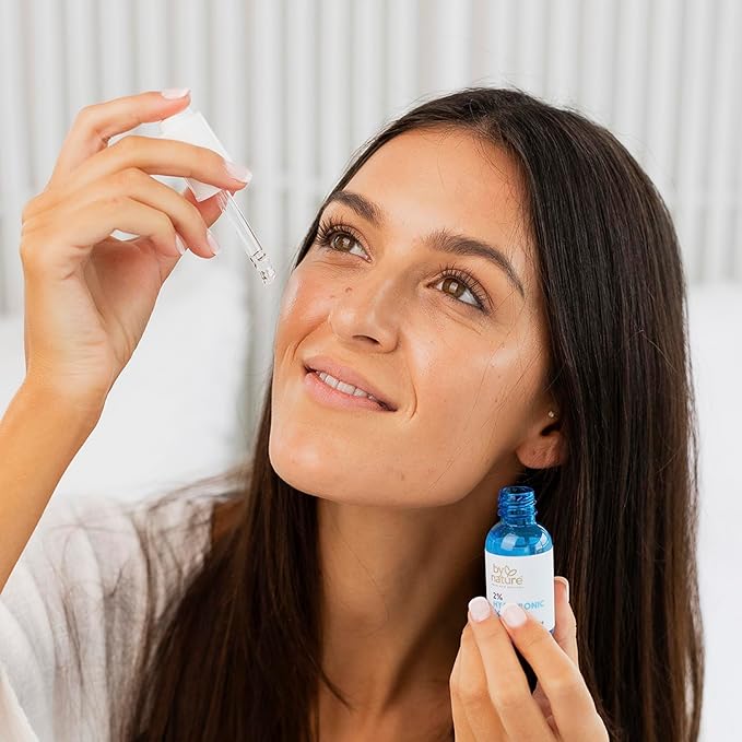 By Nature 2% Hyaluronic Acid Serum for Face & Neck - Skincare from New Zealand - 2% Hyaluronic Acid Facial Serum Concentrate - 1fl. Oz-VivaGrace Women