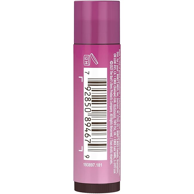 Burt's Bees Lip Tint Balm with Long Lasting 2 in 1 Duo Tinted Balm Formula, Color Infused with Deeply Hydrating Shea Butter for a Natural Looking Buildable Finish, Sweet Violet (2-Pack)-VivaGrace Women