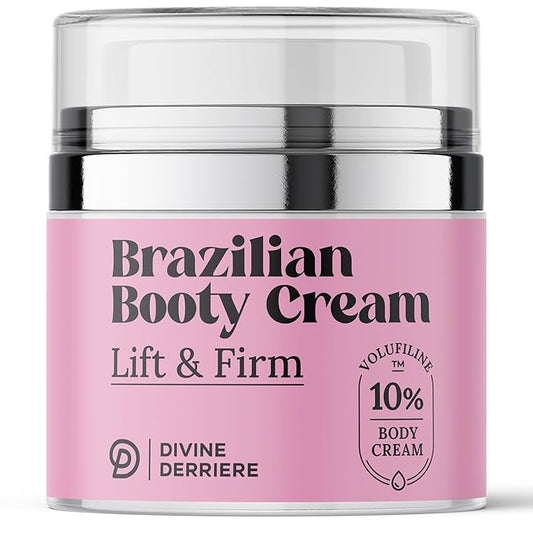 Divine Derriere Brazilian Body Butter Cream, Lift and Firm Body Cream with Volufiline Helps Reduce the Appearance of Cellulite for a Lifted and Firm-looking Derriere, Bum Bum Cream, 50ml-VivaGrace Women