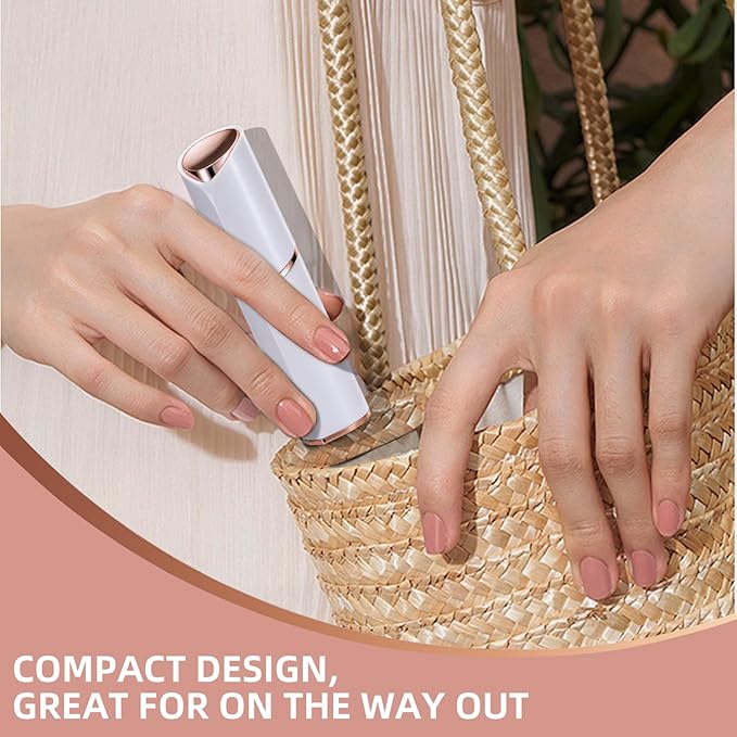 Facial Hair Removal for Women, Portable Lady Shaver, Rechargeable Painless Hair Remover for Face, Upper Lips, Chin, Peach Fuzz-VivaGrace Women