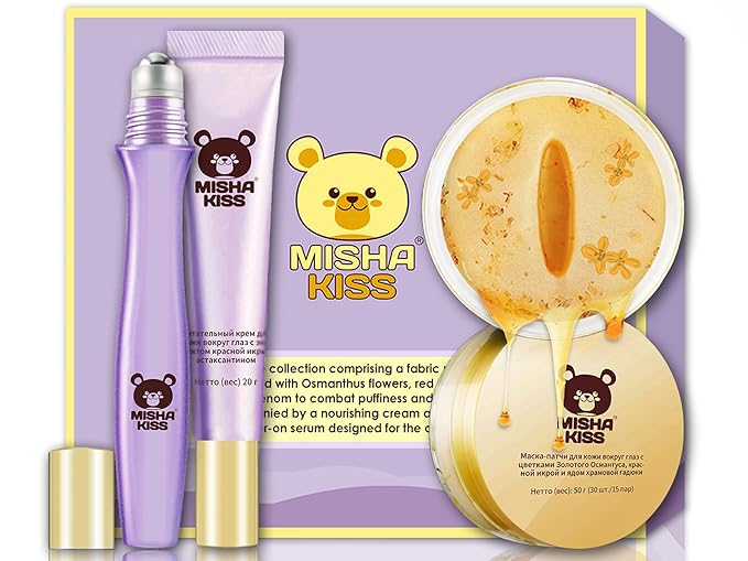 Lifting, Moisturizing and Hydrating, Anti-Aging, Anti-Wrinkle Skin Care Variety Set of 3 for Puffy Eyes, Dark Circles, Eye Bags, Fine Lines | Under Eye Patches 30 Piece | Serum | Cream.-VivaGrace Women