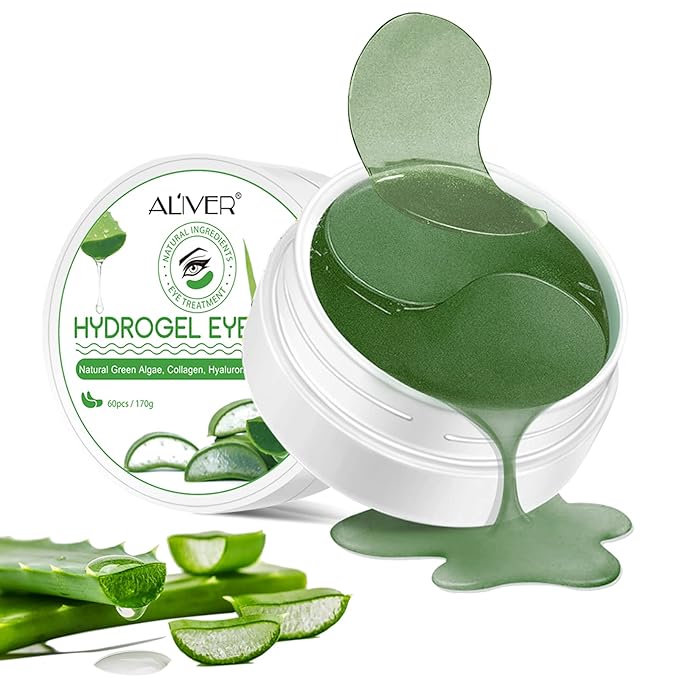 Under Eye Patches -30 Pairs, Collagen Eye Mask for Dark Circles, Puffy Eyes, Wrinkles Treatment, Aloe Eye Bags with Hyaluronic Acid and Collagen, Moisturizing & Anti-Aging-VivaGrace Women
