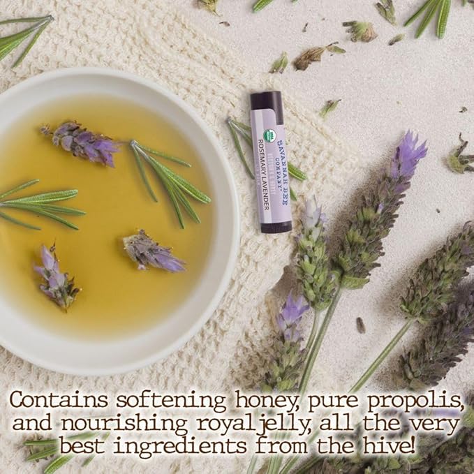 Savannah Bee Company Lip Balm - Lip Moisturizer for Chapped Lips - Hydrating Lip Balm with Pure Honey-VivaGrace Women