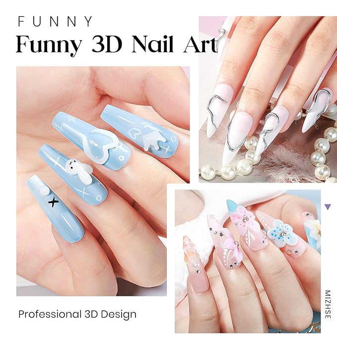 MIZHSE Solid Builder Gel, Non-Sticky White Sculpting Gel for Nails, 3D Nail Art Building Carving Modeling Hard Nail Extension Soak Off U V/LED Salon Home DIY 15g/0.5oz-VivaGrace Women