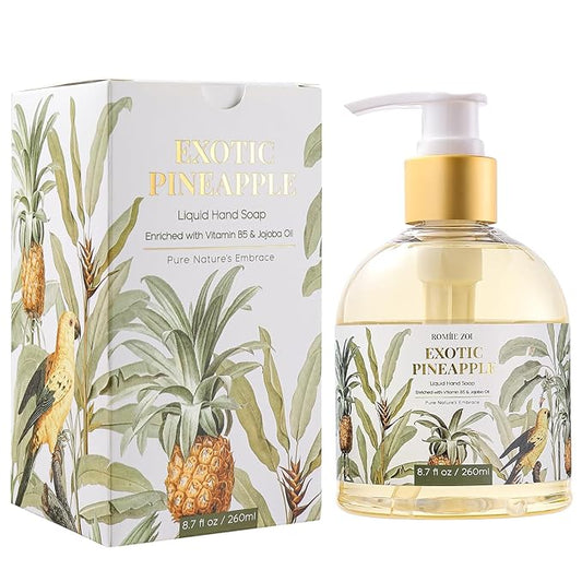 Liquid Hand Soap with Gift Box - Pure Nature's Embrace - Exotic Pineapple - 260ml/ 8.7 fl.oz