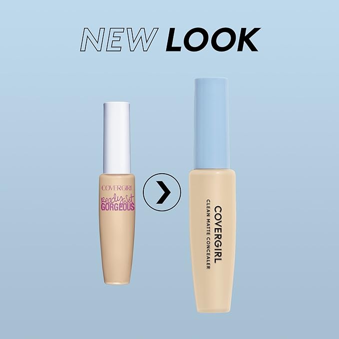 COVERGIRL - Clean Matte Concealer, Oil-Free, Lightweight Formula, Blendable, Natural-Looking Coverage, 100% Cruelty-Free-VivaGrace Women
