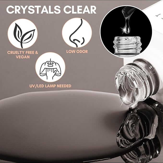 Makartt Gel Top Coat No Wipe, 15ML Clear Top Coat Gel Nail Polish, High Gloss Shine Finish Long Lasting Soak Off UV Nail Lamp Need for Acrylic Nails, Salon Quality Home DIY Manicure-VivaGrace Women