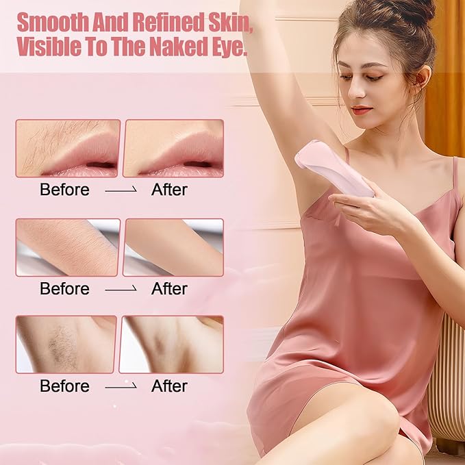 Livora Electric Shaver for Women, Bikini Trimmer for Women, Silk Glide Pro Shaver, Removable Head Electric Trimmer for Bikini, Pubic Hair, Legs, Body, Wet/Dry-VivaGrace Women