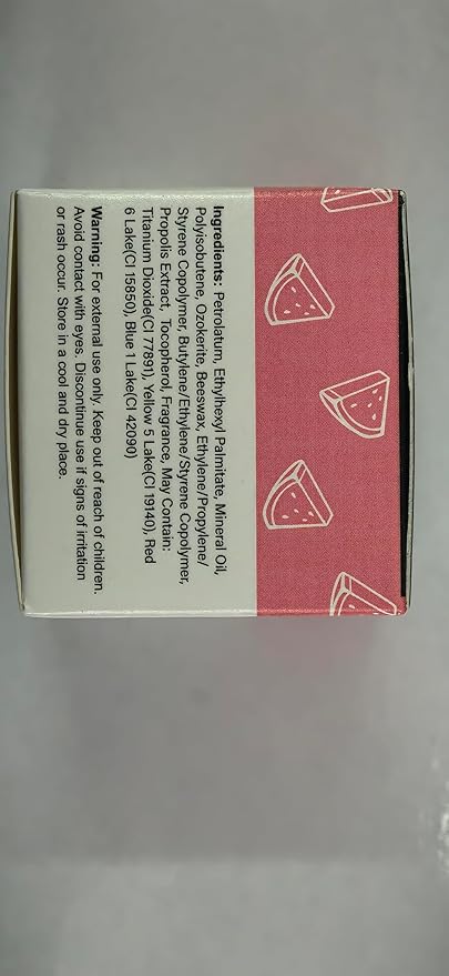 1 PCS Bee Lip Balm Honey Pot, Moisturizing Watermelon Sleeping Lip Balm Lip Mask Overnight, Hydrate Lip Repair Prevent Dry and Cracked Lip Care, Nourishes the Lip Skin, Reduces Lip Lines-VivaGrace Women