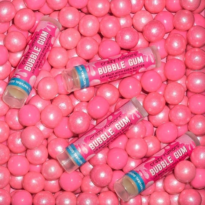 Lip Balm Bubble Gum .15oz (single item) by Crazy Rumors-VivaGrace Women