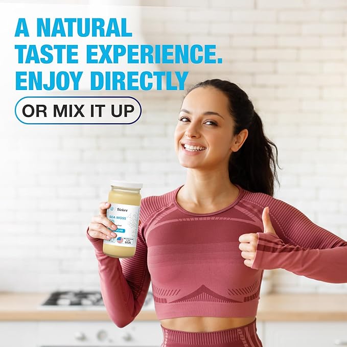 Sea Moss Gel - Lime 16oz, Wildcrafted Irish Seamoss with Essential Vitamins & Trace Minerals, Vegan Superfood Made in USA-VivaGrace Women