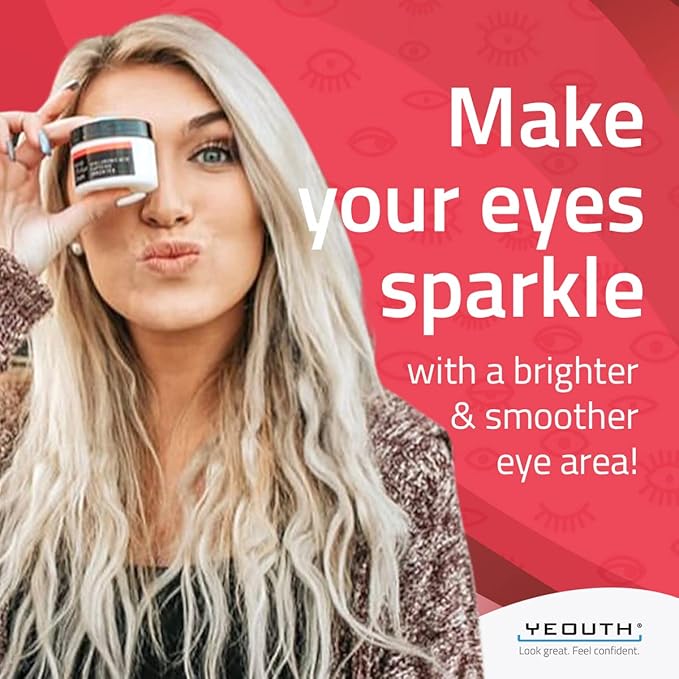 YEOUTH Retinol Eye Cream with Hyaluronic Acid, Hydrating Under Eye Cream for a Refreshed Appearance, Retinol Cream for Face, Eye Care 2oz-VivaGrace Women