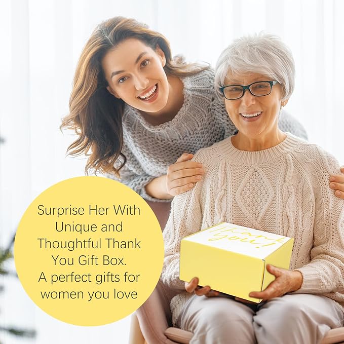 Thank You Gifts for Women, 8pcs Employee Appreciation Gifts Baskets for Women Thank You Farewell Gifts for Coworkers Teacher Boss Hostess Secretary Nurse Mom Pastor- Best Spa Gratitude Box w/Candle-VivaGrace Women