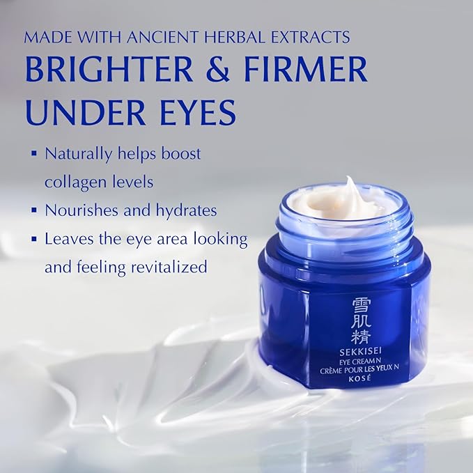 SEKKISEI Eye Cream, Ceramide and Collagen Boosting Moisturizing Cream, 0.07 Ounce-VivaGrace Women
