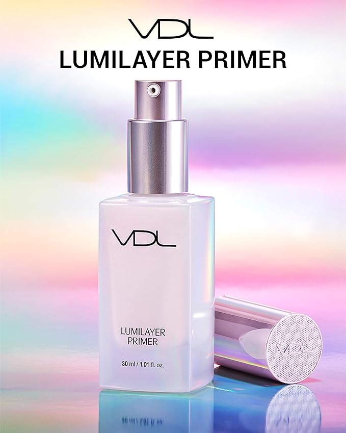VDL Lumilayer Primer (Glowy Finish, 1.01fl oz) - Illuminating Pearl Makeup Base for Glowing Skin. Korean Makeup. Hydrating Radiance-VivaGrace Women