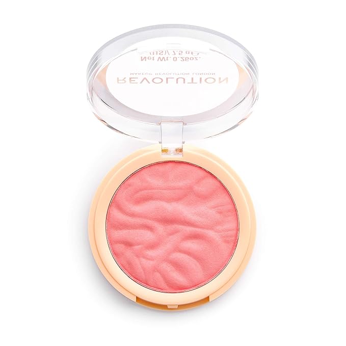 Revolution Beauty, Blusher Reloaded, Pressed Powder Face Blusher, Highly Pigmented & Long Lasting Formula, Lovestruck, 0.26 Oz.-VivaGrace Women