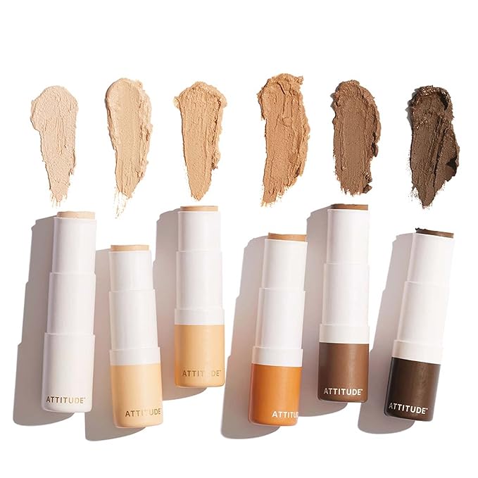 ATTITUDE Oceanly Light Coverage Under Eye Concealer Stick, Titanium Dioxide-Free, EWG Verified, Plastic-Free, Vegan & Cruelty-free Makeup, Moka, 0.2 Ounces-VivaGrace Women