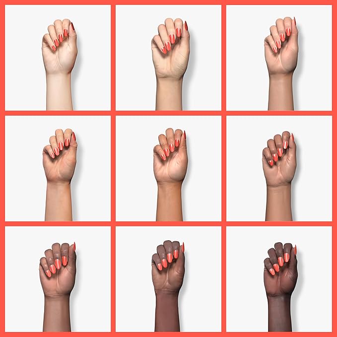 Imtiti Gel Nail Polish, Coral Gel Polish Bright Gel Polish for Manicure Salon or DIY Gel Nail Design Decoration at Home, Gift for Women Girls 1Pcs