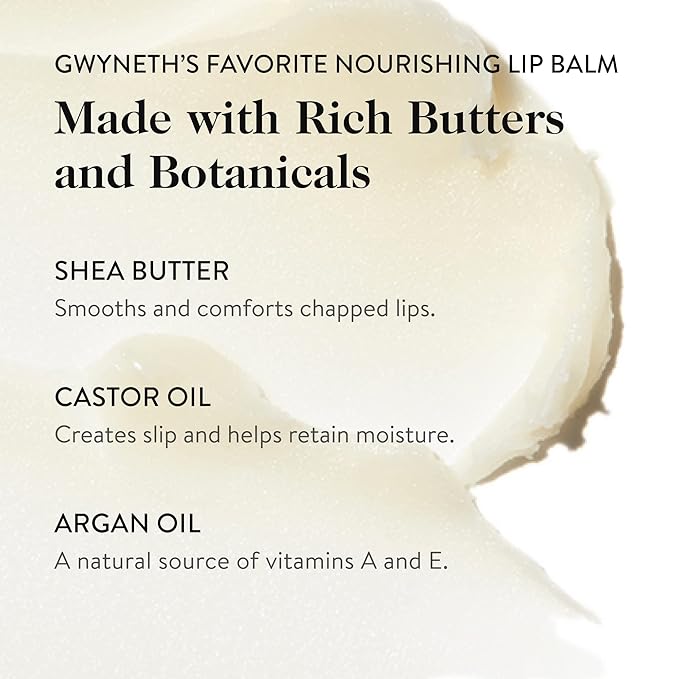 goop Beauty Lip Balm | Clean Moisturizing Lip Balm for Chapped, Cracked & Dry Lips | Coconut Oil & Shea Butter Lip Balm | 0.16 oz | Nourishing, Soothing, Hydrating Lip Balm | Petroleum & Paraben Free-VivaGrace Women