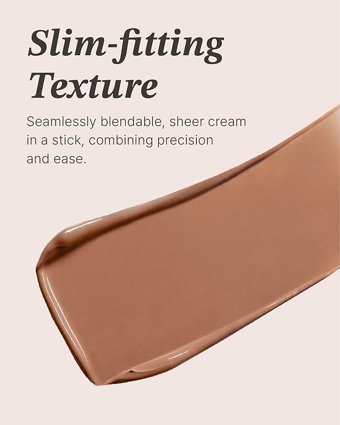 Glint Sheer Bronzer Stick (Caramel, 0.24oz) - Creamy Buildable, Blendable Formula for Natural Contour, Long-Lasting, Smooth, Versatile Use. Korean Makeup. Nose, Face, Cheeks.-VivaGrace Women